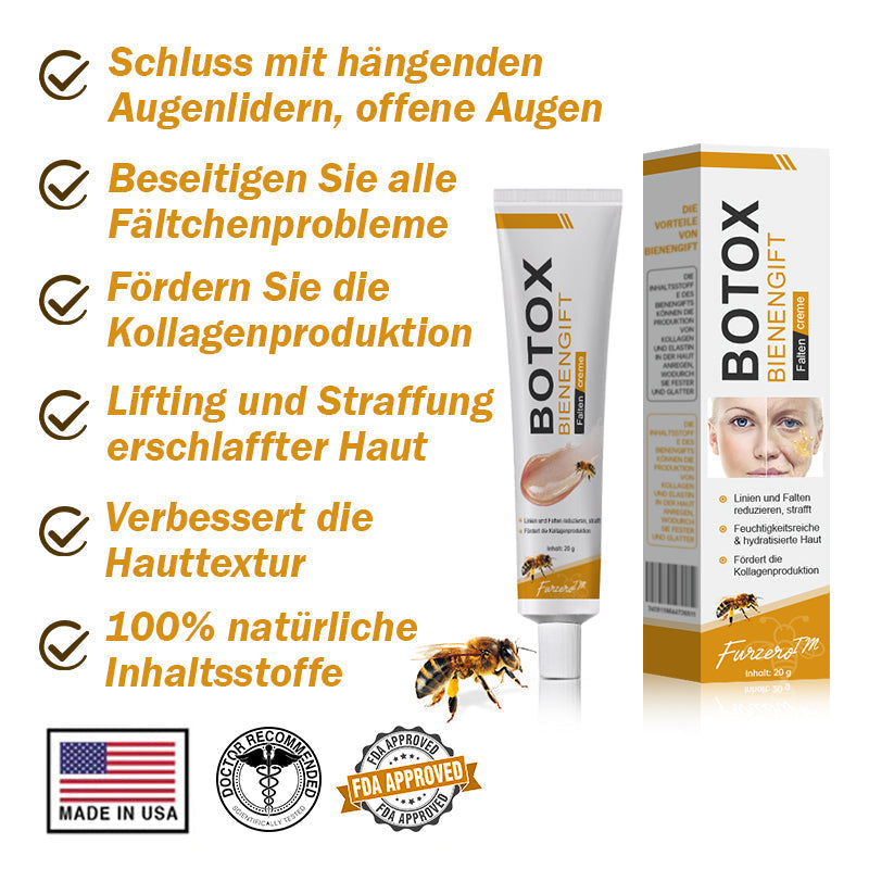🔥🔥Letzter Tag der Aktion: 70 % Rabatt - ✨Furzero™ Botox Bienenvenom Faltenentfernungscreme